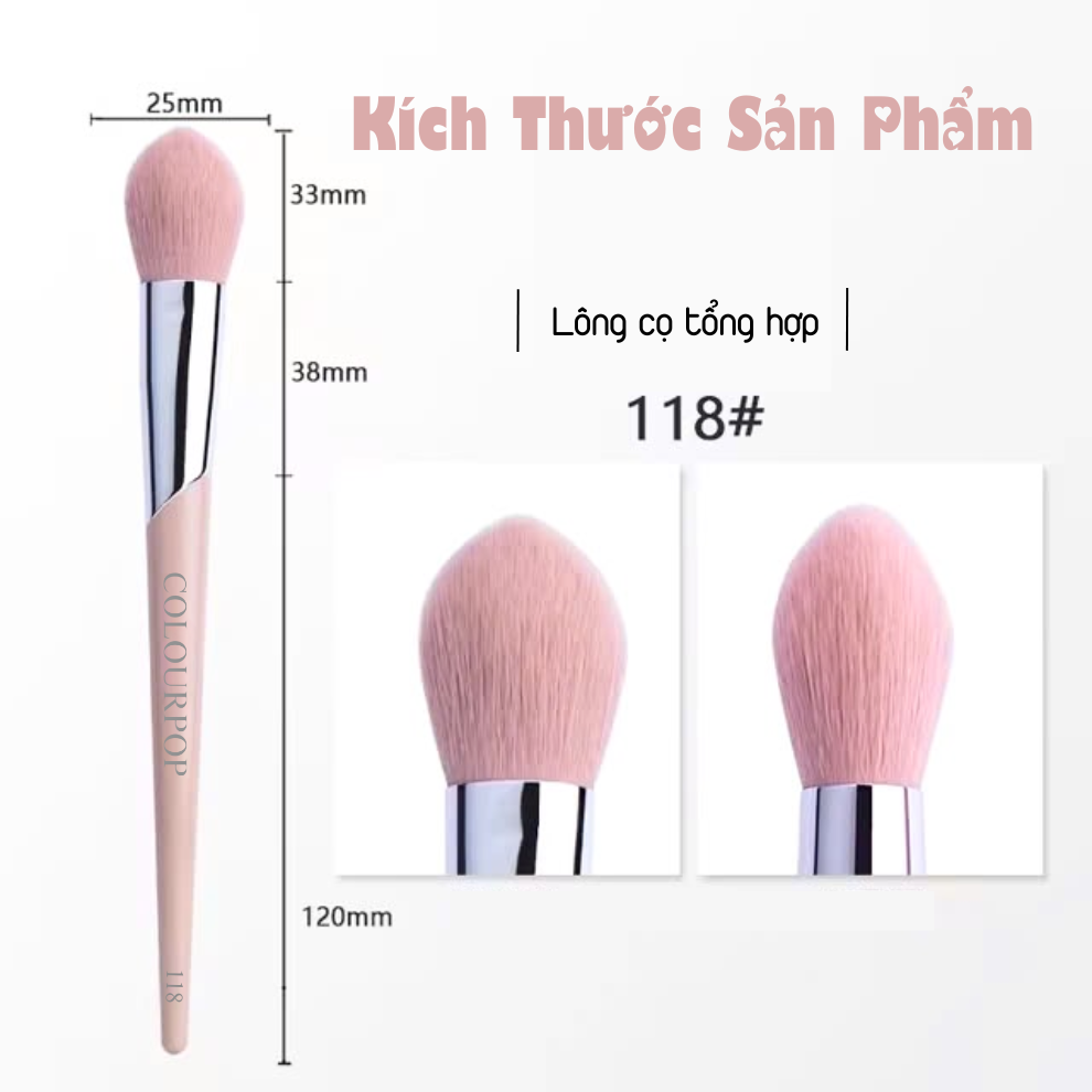 Cọ Má Hồng Và Highlight Dạng Nén COLOURPOP Blush Brush C118